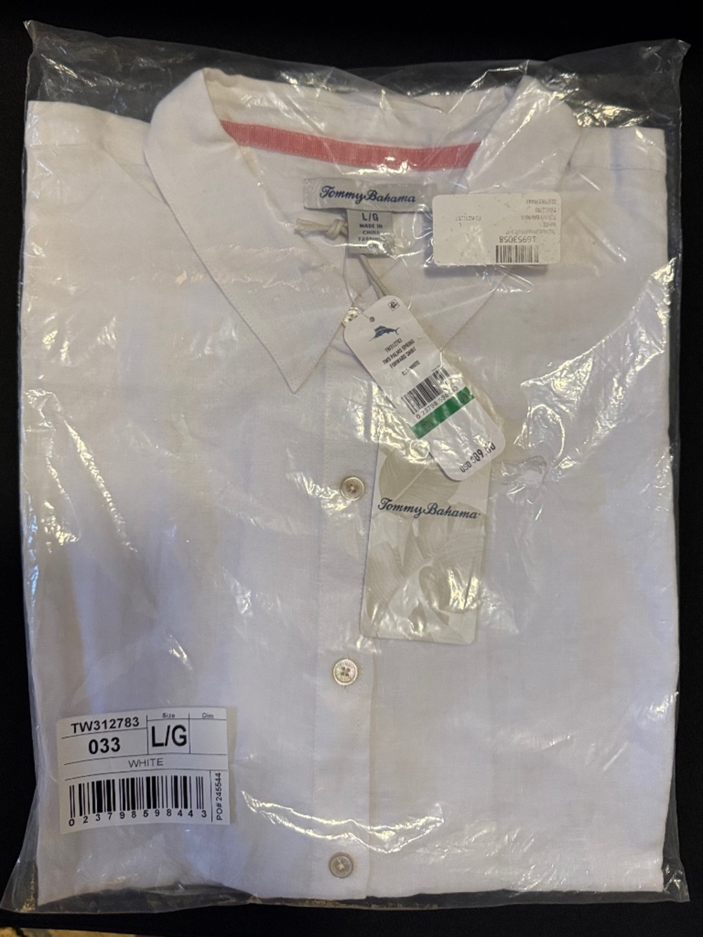 Women's Tommy Bahama Two Palms Linen Short Sleeve Button Down Shirt
